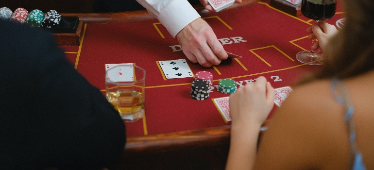 People playing poker