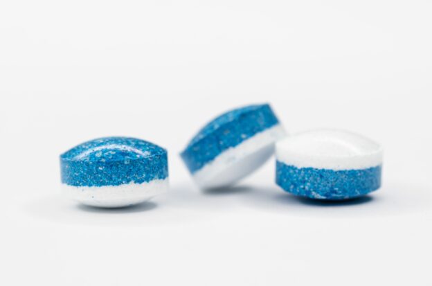 White and blue pills