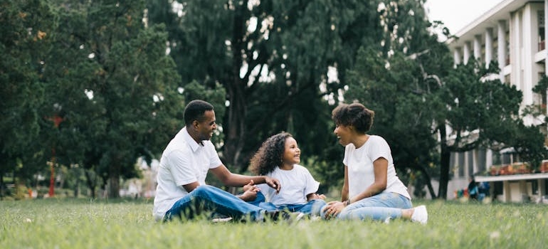 An image of a happy family providing support during the detoxing from fentanyl.