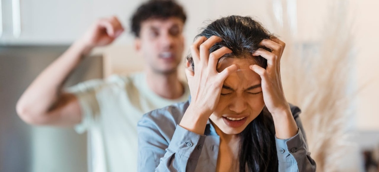 a couple having an argument